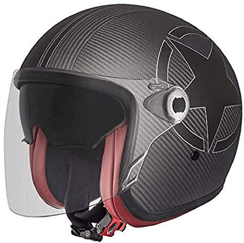 Premier HELM VINTAGE STAR CARBON BM,CARBON GRAU/WEISS,S
