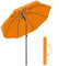 SONGMICS Parasol de 160 cm, Protection Solaire UPF 50+, Inclinable sur 30° dans les 2 sens, Hauteur Réglable, avec Sac de Transport, pour Balcon, Jardin, Terrasse, Plage, sans Base, Orange GPU60OG