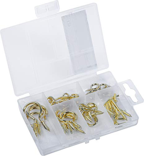 Connex DP8500104 DP8500104-Surtido rosca, piezas, varios, preclasificados en práctica plástico, uso universal, juego de ganchos, caja surtida, 42 Teilig