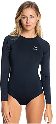 Roxy Essentials - Langärmliger Badeanzug für Frauen Schwarz