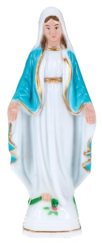 PRETYZOOM Jungfru Maria staty religiös figur katolsk Maria Guds mor staty hantverk skulptur för hemmakontor dekoration