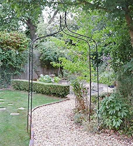 Gr8 Garden Decorative Metal Heavy Duty Rose Arch Frame Archway Path Support for Climbing Tall Ivy Plant Flower Trellis