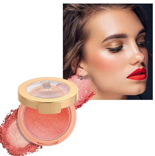 Oulac Aprikosenton Rouge Puder Blush Sanfter Schimmer & Seidig Zart,Hochpigmentiert, Langlebig,Vegane Tierversuchsfreie Kosmetik, Augen Kosmetik 1er Pack, 4,8 g, Sweet Date (F03)
