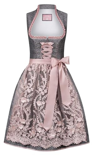 Stockerpoint Damen Dirndl Marietta I Größe 32-48 I Bequemes Trachtenkleid mit Schürze & liebevollen Details I Bequem & pflegeleicht I Perfekt für Trachten & Festlichkeiten