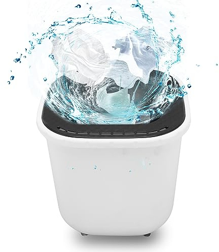 Mini Waschmaschinen, 6L Portable Vorwärts- und Rückwärtsrotation Kleine Reisewaschmaschine, Automatisches Ausschalten Unterwäsche Waschmaschine Camping Mobile Waschmaschine