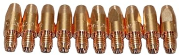 STM Der Meisterladen Stromdüse Kontaktrohr Schweißdüsen 10 Stk. 0,8mm-1,2mm M8x30 MIG/MAG Typ401/501 (10 Stk. 1,0 mm)