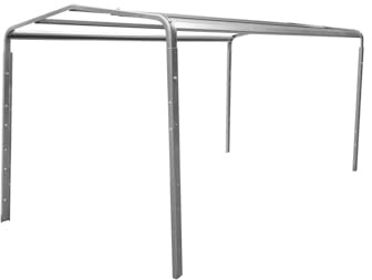 UNITRAILER Centina per Rimorchio Garden Trailer 200 Kipp, Struttura Telone 200x106 cm Alta 80 cm in Acciaio Zincato, Telaio di Supporto con Viti di Montaggio Incluse