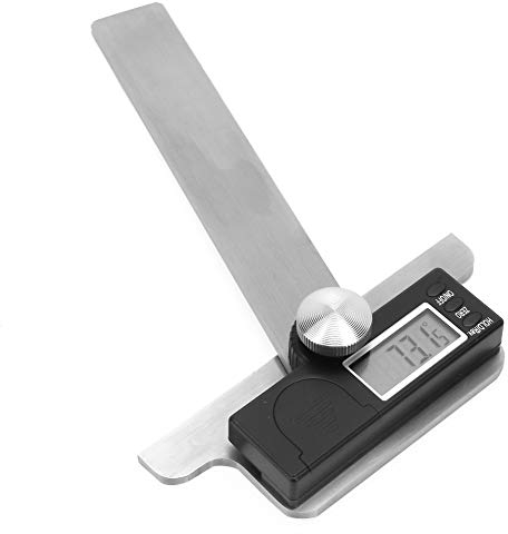 Elektrischer Winkelmesser aus Edelstahl, Digitales Winkellineal 0–180 °, Präzisions-Winkelmesser für den Holzbau