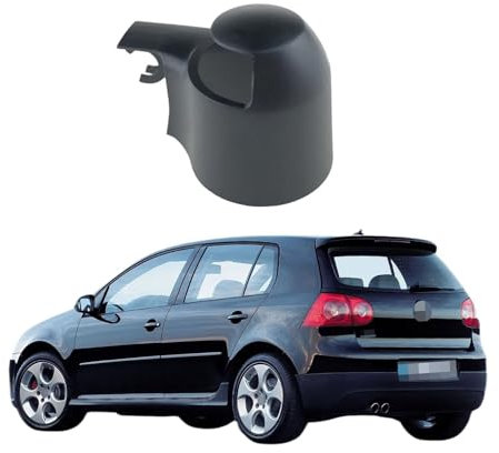 SZDGJ Heckscheiben-Scheibenwascher-Wischerarm-Mutter-Abdeckkappe, for VW, for Golf 5, for Mk5 2003–2009, Seat Skoda Autozubehör Scheibenwischer hinten