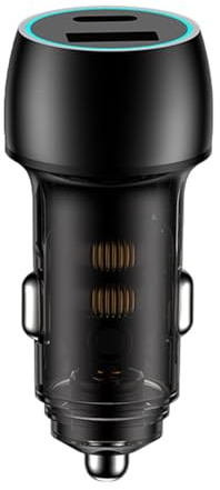 Enchufe Doble para Coche - Adaptador Cargador rápido de 48W | Adaptador de Carga rápida con Type-C y USB-A para Coche, SUV, Coche, camión,