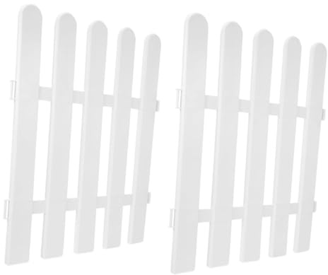 Kisangel Bordure De Jardin Flexible 2pcs Clôture Décorative en pour Protection des Plantes Hauteur 50cm Longueur 40cm Idéale pour Petits Jardins