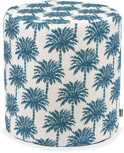 H.O.C.K. Vamosa Palms Outdoor Hocker: Dein Allround-Talent für Terrasse & Garten, wetterfest, farbecht, komfortabel (Navy Blue)