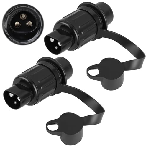3 Poliger Stecker, 3-poliger Traktorstecker Nach DIN 9680 Genorm Anhänger Adapter 3 Poliger Stecker 12v Traktor, Universal PKW 3 Poliger Anhänger Stecker/Traktor/Anhänger