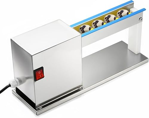 Electric Quail Egg Peeler, 220V 28W Commercial Semi-Auto Boiled Egg Peeler, 304 Stainless Steel Quail Egg Peeling Machine, Fresh Hard Boiled Eggs Huller Sheller 150RPM