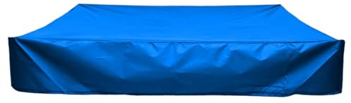 Hohopeti Cubierta para Arenero Infantil Cuadrada de Lona Azul Protección Duradera para Jardín y Patio Diseño Plegable y Resistente Funda para Piscina y Caja de Exterior