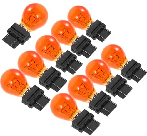 BESPORTBLE Ampoule 3157 10pcs Orange Verre 300A Pour Feu Arrière Clignotant Voiture Américaine Travail De Modification