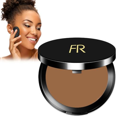 Luxury Oil Blotting Pressed Powder by Flori Roberts, Long Lasting Oil and Shine Control, Flawless Complexion for Women of Color or Deeper Skin Tones