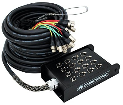 Audioline Multicore Escenario Caja 12/4 cables de 30 m 30 m