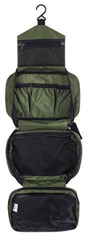 CYBERNOVA Trousse de Toilette Sac cosmétique Voyage Suspendre Compartiments pour Rangement des Affaires de Toilette/Soins personnels Bourse Hygiène (Vert) | Trousse de voyage multi-compartiments pour organiser des objets personnels (vert)