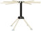Küchenprofi Séchoir à pâtes de 28 cm de hauteur, accessoires pour machine à pâtes, 6 unités, support à pâtes pour sécher, pour pâtes, séchoir à spaghetti, 9 x 9 x 22 cm
