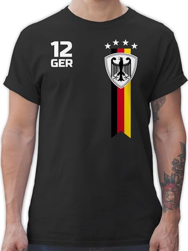 Shirtracer - T-Shirt Herren - Fußball EM - WM Fan Deutschland