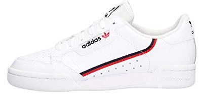 Adidas Continental 80 J Gymnastikschuhe, Weiß (FTWR White Scarlet Collegiate Navy), 38 2/3 EU
