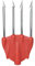 Seac Killer Nylon, Pfeilspitze Vierzack, Schwer, für Speerfischen Harpune