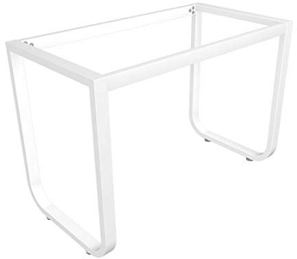 Möbelstützfuß Modernes, minimalistisches, weiß lackiertes Tischgestell aus Schmiedeeisen, schwere industrielle Stehtischbeine, verstellbare, rutschfeste DIY-Möbelfüße