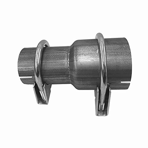 Rohr Reduzierstück Ø 40 45 50 55 60 65 70 75 mm Auspuff Adapter+2 Schellen (Ø 40 mm auf Ø 50 mm (innen))