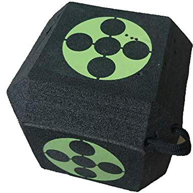luckything Zielscheibe Für Bogenschießen, Armbrustschießen - Schwarz, Schaum, 22cm, Würfelförmig, 1.5kg