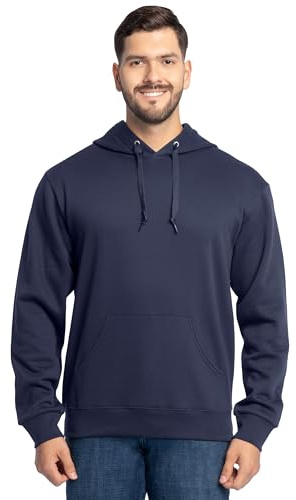 Fruit of the Loom Men's Eversoft Fleece Sweatshirts & Hoodies, Pullover-Navy, Large