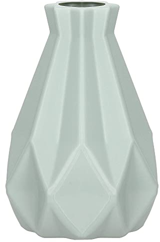 SPRINGOS Blumenvase Kunststoff-Vase Tischvase Moderne skandinavische Dekoration 20 cm (Mint, Höhe: 20 cm)