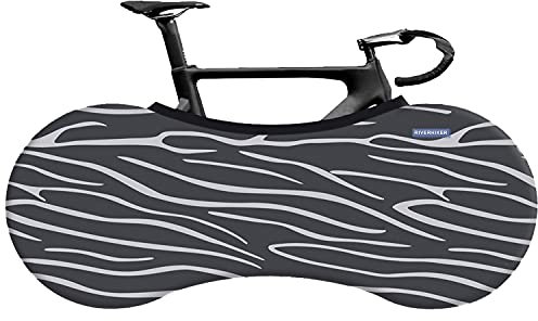 RIVERHIKER Stretchy Bike Wheel Cover, Anti-dust High Elastic Outdoor Indoor Washable Bicycle Protection Storage Bag (Zebra)