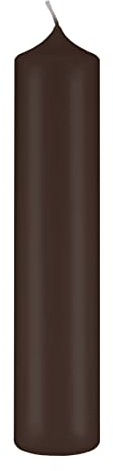 Altarkerzen (10% BW Anteil) (Bienenwachs Kerzen Chocolate Schokolade 250 x Ø 100 mm, 4 Stück, Kerzen mit Dornbohrung in RAL Kerzengüte Qualität