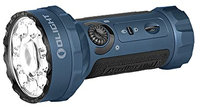 OLIGHT Marauder Mini Rechargeable High Lumen Torch RGB Lights,Midnight Blue | 7,000LM and 600M Throw, Magnetic Rechargeable with MCC3, IPX8 Waterproof, LED Light for Camping,Hunting,Emergency,Searching