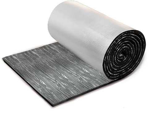 AITAF Rouleau Isolant Thermique en Feuille Aluminium, Plaque Isolation Thermique Autocollante Derrière 5mm D'Epaisseur avec Noyau en Mousse, Film Refléchissant Chaleur pour Radiateur (Size : 1mx3m)