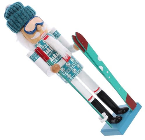 Luxshiny Adorno Navideño De Cascanueces Madera Soldado Cascanueces Decoración Escritorio Figura Adorno Navideño Mesa