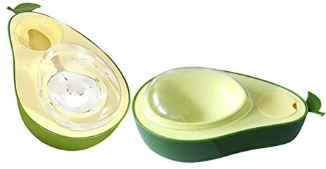 Toddmomy 2pcs Automatic Cat Feeder Raised Food Bowl Fruit Shape Pet Water Dispenser for Cats