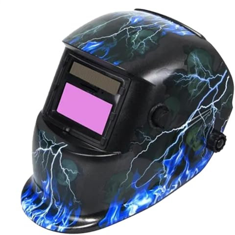 Casco soldado de energía solar, casco de casco soldado, casco de soldadura de pantalla grande de pantalla grande, casco de soldadura de bloqueo de luz automática, pantalla de cabeza electrónica ligera
