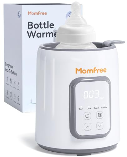 Bottle Warmer,8-in-1 Fast Baby Bottle Warmer for Breastmilk and Formula,Milk Warmer with Accurate Temperature Control and Automatic Shut-Off,Multifunctional Bottle Warmers for All Bottles (Grey)