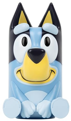 Paladone Bluey 3D-figurlampa med ljud, officiellt licensierad LED-nattlampa, sovrumsinredning för barn, småbarn, förskola, batteridriven