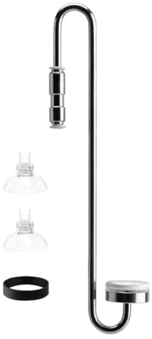 Generisch CO2 Diffusor aus Edelstahl für Aquarium, 25-40cm, mit Rücklaufventil und 1-klick-System (25cm)