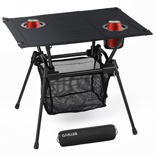 GARLLEN Folding Camping Table Max Capacity 33LBS 23.2 Lx15.7 W