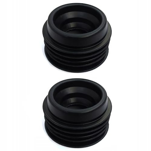 Novanetus Gummireduzierung 63-50-40-32 mm Gummimanschette für Abwasserrohre, Reduzierdichtung Gummimuffe für die Verbindung von zwei Rohren, 2 Stück