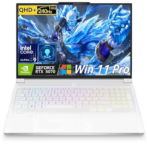 Lenovo Legion 7i Gaming Laptop, NVIDIA RTX 5070, 16 2.5K 240Hz OLED, Intel Core Ultra 9 275HX, 32GB DDR5 5600MT/s, 1TB SSD, Face Recognition, RGB KB, WiFi 7, Copilot, Wins 11 Pro