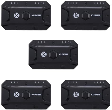 Stineng 5X Bluetooth Hub USB 5.0 Convertidor Teclado y Ratón con Cable a Adaptador Hub Inalámbrico Soporta 8 Dispositivos para Tabletas, Portátiles y Dispositivos Móviles