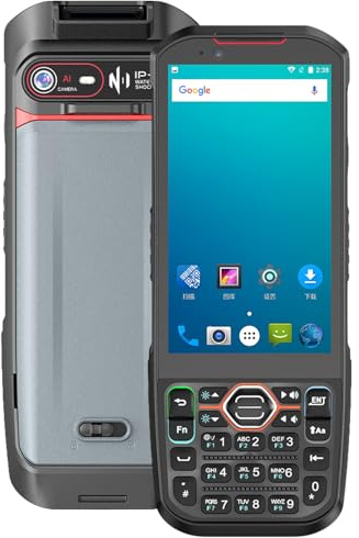 Kayoote S5 Escáner Código de Barras Android 13, 4.2 Computadora Móvil PDA con Teclado, Octa-Core 6GB+64GB, Lector 1D 2D QR, 4G WiFi Bluetooth NFC, IP67 Escáner de Inventario para Almacén Minorista