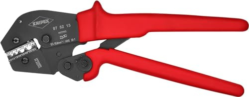 KNIPEX Crimpzange, 97 52 13 | Geeignet auch für Zweihandbedienungmit rutschhemmenden Kunststoff-Hüllen 250 mm