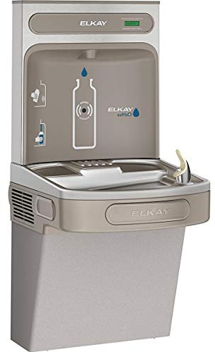 Elkay EZS8WSLK ezH2O Bottle Filling Station with Single ADA Cooler Non-Filtered Refrigerated Light Gray