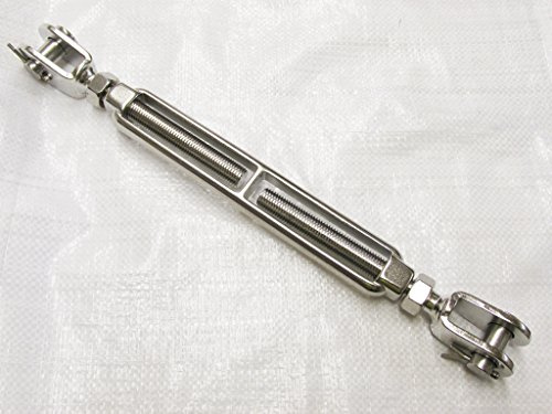 Jaw Jaw Turnbuckle Stainless Steel M16 (Open Body Wire Rope Rigging Screw)